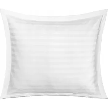Povlečení Povlak na polštář 70x80 bambusový, proužky bílé