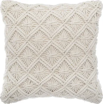 Bytový textil Atmosphera Dekorační polštářek Ete, makramé, 40 x 40 cm