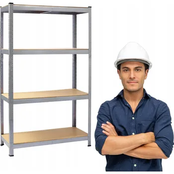 Dílenský regál KOVOVÝ REGÁL do DÍLNY 5 POLIC 180x90 CM ROBUSTNÍ