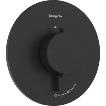 Vodovodní baterie HANSGROHE - Ecostat Comfort S Sprchová baterie pod omítku, s termostatem, matná černá 33714670