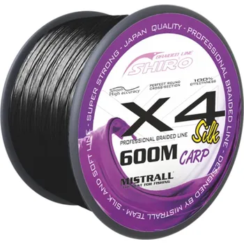 Mistrall Šňůra X4 Black Carp 600m 0,23mm