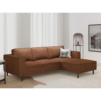 Sedací souprava Rohová sedací souprava WATKINS, cognac, látka CRAFT 42 Pravý roh