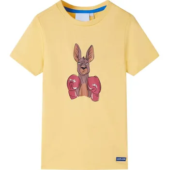 Chlapecké tričko Dětské tričko s krátkým rukávem žluté 128