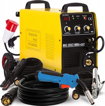 Svářečka Svářecí poloautomat MAGNUM MIG 200/2 MMA IGBT 200A 230V/400V
