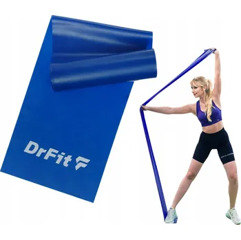 Odporová guma DrFit latexová modrá 200 cm, odpor 3,5-4 kg