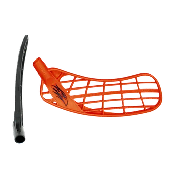 Florbalová čepel SALMING Hawk Blade Touch Plus Red L - Levá ruka dole/Červená/měkká - Touch Plus (PP)