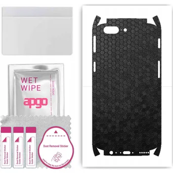 Pouzdro na mobilní telefon Fólie na zadní stranu a BOKY pro OnePlus 5 - Vzor Medová Plástev Černá