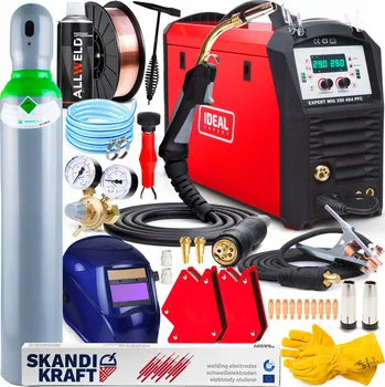 Svářečka Svářecí poloautomat IDEAL EXPERT MIG 250 PFC MIG MAG MMA TIG 230V 250A