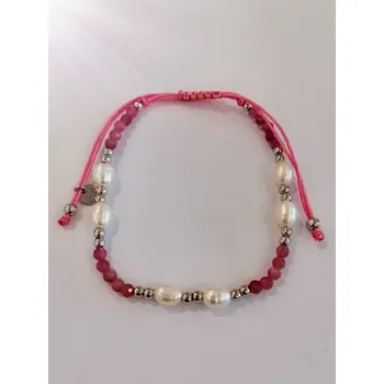 Náramek Stříbrný náramek s pravými kameny