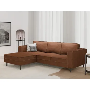 Sedací souprava Rohová sedací souprava WATKINS, cognac, látka CRAFT 42 Levý roh