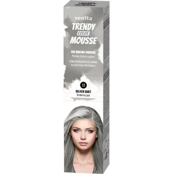 Stylingový přípravek Venita Trendy Color Mousse - barevné pěnové tužidlo 75 ml - Silver Dust