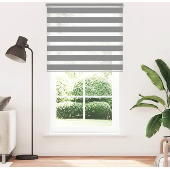 Roleta Zebrová roleta 120,9 x 230 cm, šířka látky 116,7 cm, šedá