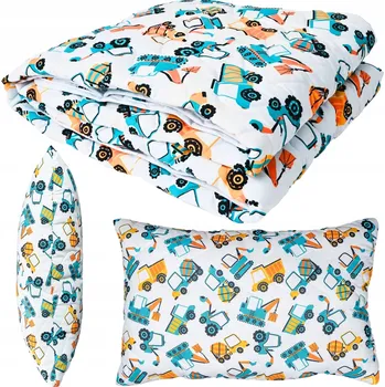 Polštář KOMPLET 90x120+40x60 PŘIKRÝVKA+POLŠTÁŘ NA LÉTO PRO DÍTĚ PROŠÍVANÝ POLSKÝ