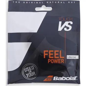 Struna na výplet tenisové rakety BABOLAT Tenisový výplet Touch VS 1,30 mm přírodní BÉŽOVÁ