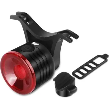 Cyklosvítilna Zadní světlo na kolo s brzdovým senzorem 260mAh USB-C nabíjení 4 režimy IPX4 voděodolné Inteligentní LED světlo 3×3,3 cm