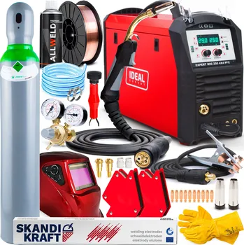 Svářečka Svářečka MIGOMAT IDEAL EXPERT MIG 250 4X4 PFC MMA TIG hliník 230V 250A