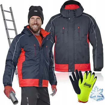 Bunda Ardon Pánská Bunda s kapucí Pracovní Zimní BOZP velikost XXL