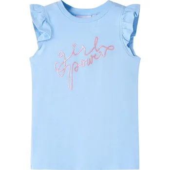 Chlapecké tričko Dětské tričko s volánkovým rukávem světle modré 92