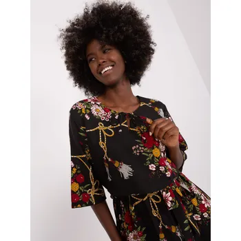 Dámské šaty LK SK 507510 šaty.31P černá a červená 40