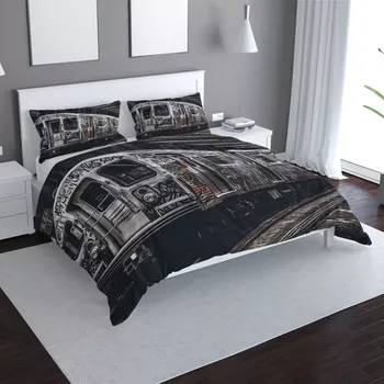 Povlečení Saténové povlečení Městské metro s graffiti - Sablio - 140x200 / 90x70