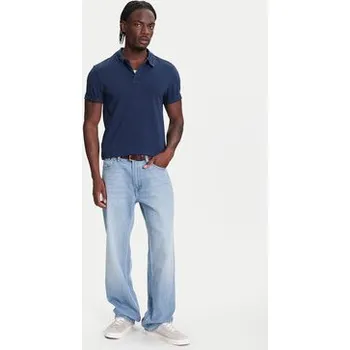 Pánské tričko Mustang Polokošile Palco 1016505 Tmavomodrá Regular Fit XXL