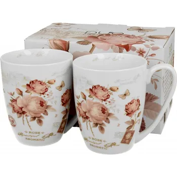 Sada 2ks porcelánových hrnků SECESE, 360 ml