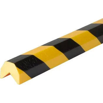Výstražná páska Černo-žlutá pěnová ochrana rohů zdí a stěn typ AA - délka 100 cm, šířka 4,1 cm, výška 3,6 cm