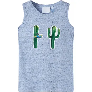 Dětské tílko modrá melanž 104