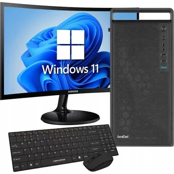 Stolní počítač Počítač i3-7100 GT 1030 16GB DDR4 512GB SSD Windows 11 PRO + 24" monitor