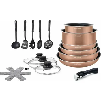 Kuchyňský nůž Sada nádobí Arthur Martin Aluminium (20 kusů)