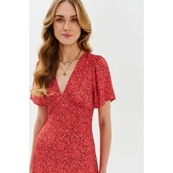 Dámské šaty NAOKO Každodenní šaty Morning Glory Červená Regular Fit XS