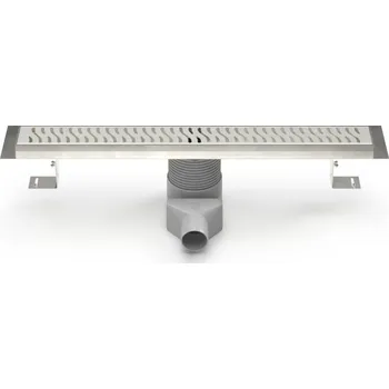 Lineární nerezový žlab 950 mm,boční D50,harmony mat