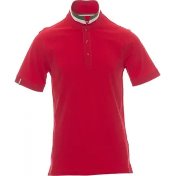 Pánské tričko Payperwear Polokošile Nation s vlajkou na vnitřní straně límečku Barva: červená - Itálie, Velikost: L