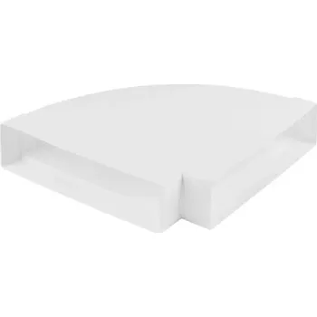 Vzduchotechnické potrubí RG oblouk plochého kanálu 125/90° bílý