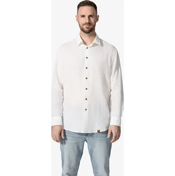 Pánská košile CityZen - CAPRI Pánská lněná košile bílá XXL