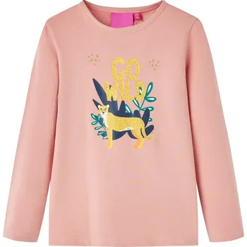 Chlapecké tričko Dětské tričko s dlouhým rukávem světle růžové 116