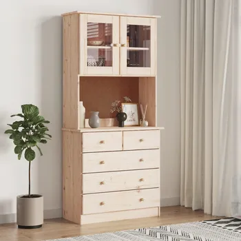 Organizace kuchyně Kredenc ALTA 77 x 35 x 165 cm masivní borové dřevo