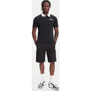 Pánská móda Kappa Polokošile Authentic Nilde 351R2IW Černá Regular Fit L