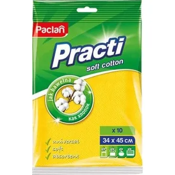 Utěrka Viskózová Utěrka Paclan , balení 10 kusů ks žlutá