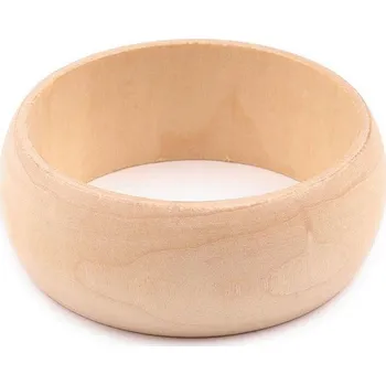 Náramek Dřevěný náramek k domalování Ø67 mm