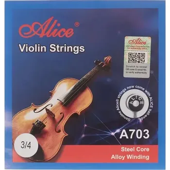 Struna pro kytaru a smyčcový nástroj Struny houslové Alice A703 Basic Violin Strings 3/4