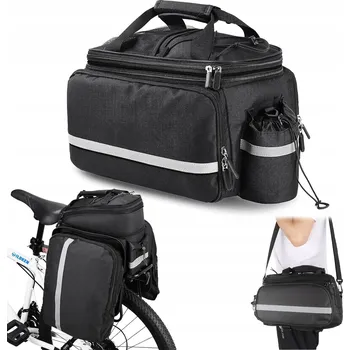 brašna na kolo ZADNÍ TAŠKA NA KOLO BRAŠNA ROZKLÁDACÍ NA NOSIČ 27L ODRÁZKY POPRUH PŘES RAMENO