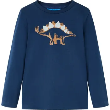 Chlapecké tričko Dětské tričko s dlouhým rukávem námořnicky modré 92