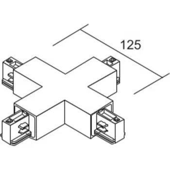 Bodové svítidlo Ivela X-konektor LKM DALI, bílý, 3fázový, plast bílá - Doprava zdarma
