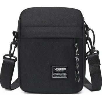 Pánská módní brašna 19×14×5 cm Malá čtvercová crossbody taška přes rameno z oxfordské látky Nylonová diagonální taška pro muže Ležérní ručně vyráběná taška černá