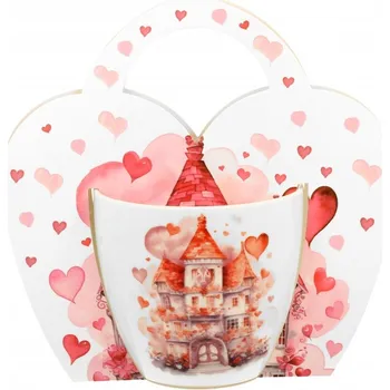 Porcelánový hrnek PALÁC 460 ml v papírovém košíku