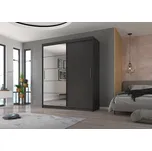 ADRK Šatní zrcadlová skříň posuvná ESTI AN, antracit Šířka (cm): 180