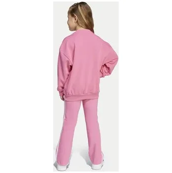 Dámské legíny adidas Souprava mikina a legíny JY3741 Růžová Flared Fit 7_8Y
