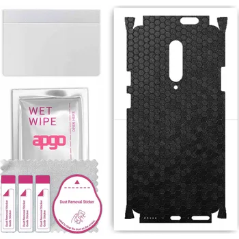 Pouzdro na mobilní telefon Fólie na zadní stranu a boky pro OnePlus 7 Pro - Medová Plástev Černá