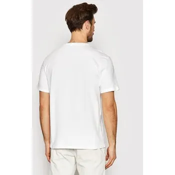 Pánské oblečení United Colors Of Benetton T-Shirt 3MI5J1AF7 Bílá Regular FIt XS